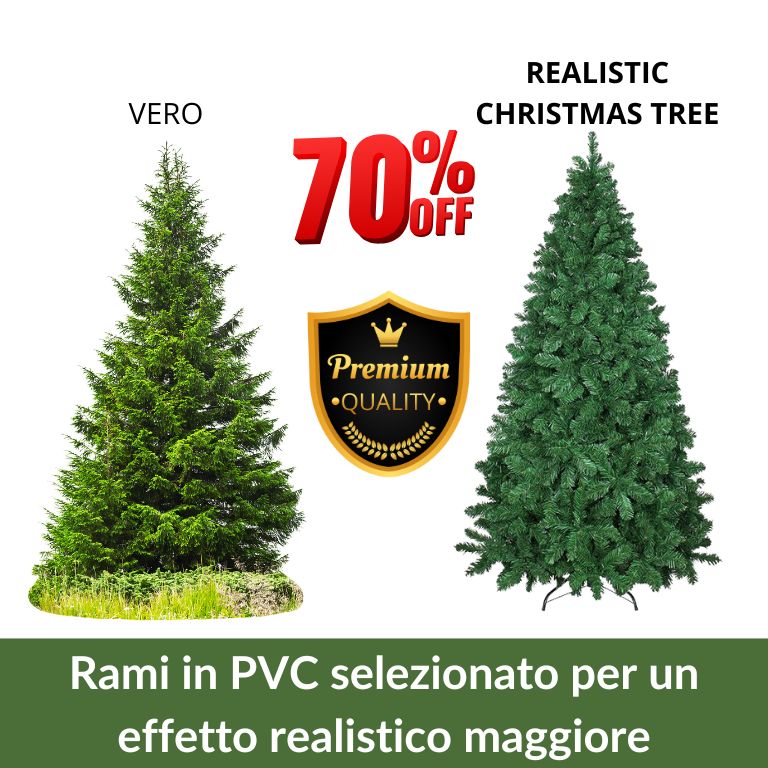 albero di natale realistico