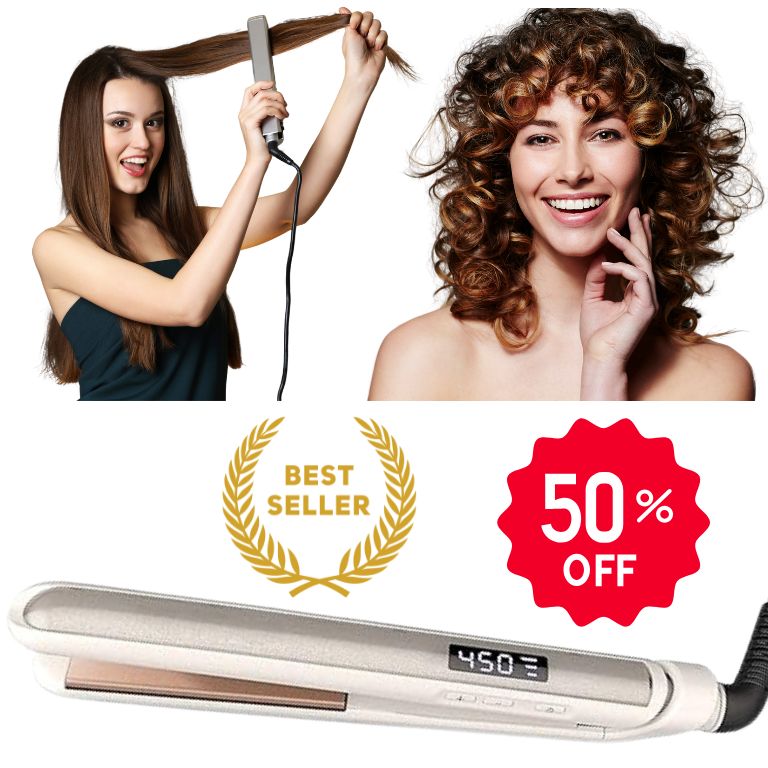 piastra per capelli lisci e ricci