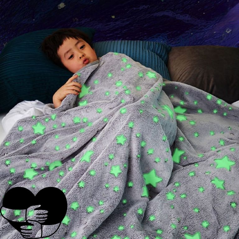 coperta che si illumina al buio