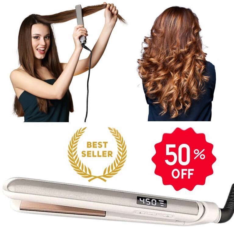 piastra per capelli lisci e ricci