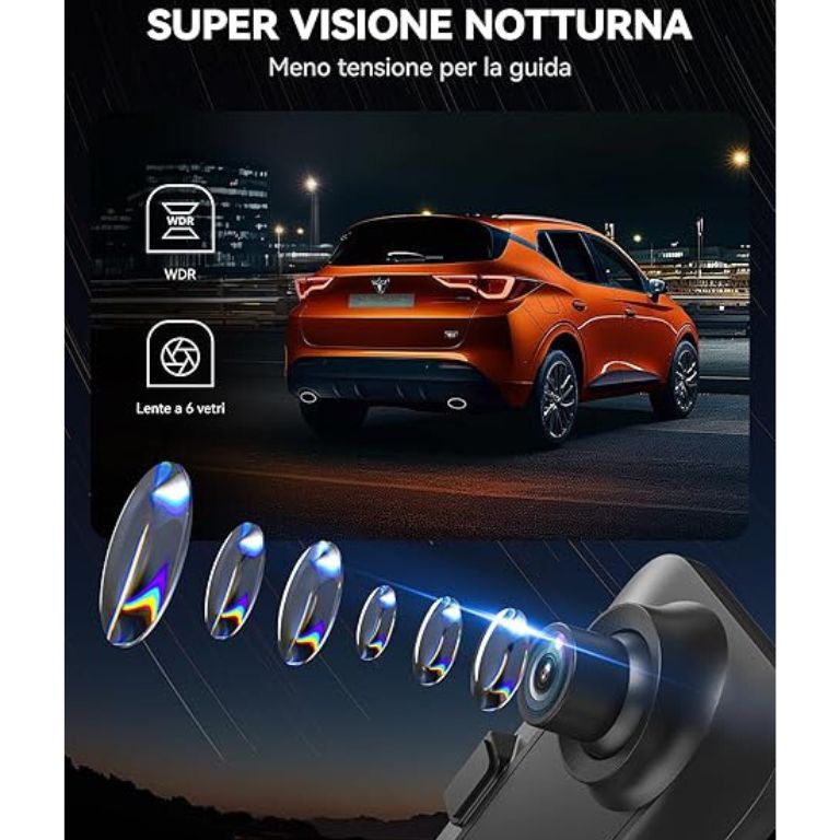schermo retrovisore telecamera di sicurezza 4k per auto
