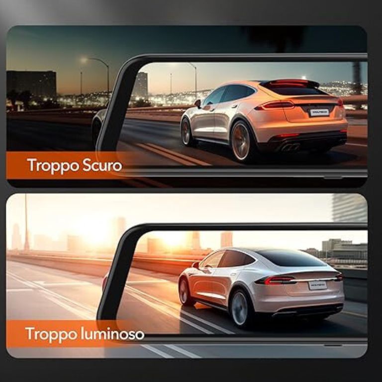 schermo retrovisore telecamera di sicurezza 4k per auto