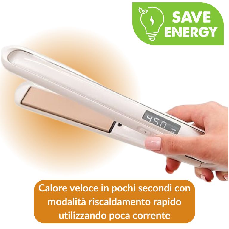 piastra per capelli lisci e ricci