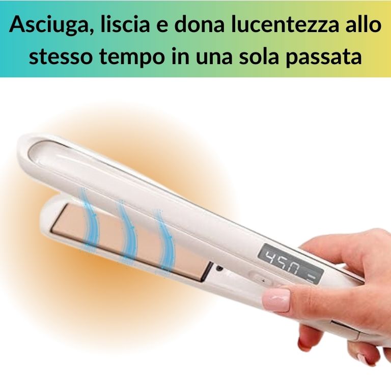 piastra per capelli lisci e ricci