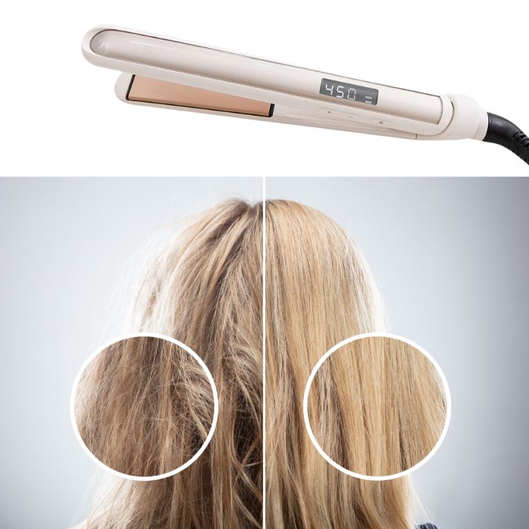 piastra per capelli lisci e ricci