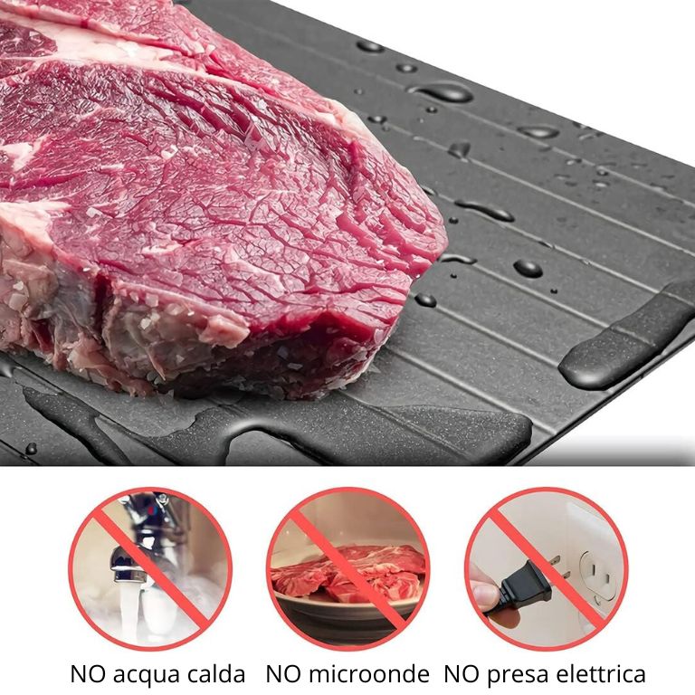 piastra scongelante per alimenti