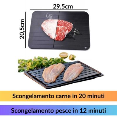 piastra scongelante per alimenti